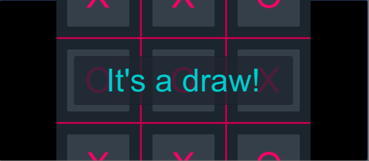 Tic Tac Toe Draw